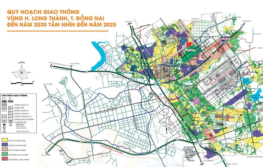 Quy hoạch giao thông Long Thành tầm nhìn 2025